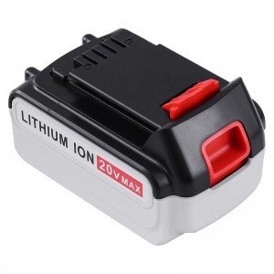 Li-ion 20V 5000 mAh udskiftningsbatterier Trådløse værktøjer til Black \u0026 Decker LB20, LBX20, LBX4020, LB2X4020