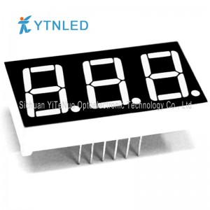 0,56 tommer rød 3-cifret 7-segment LED-display, digitalt rør