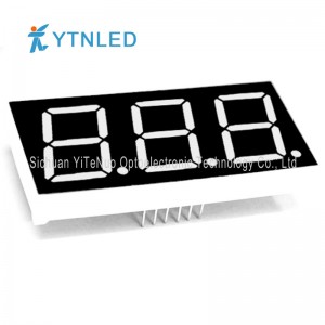 0,8 tommer rød 3-cifret 7-segment LED-display, digitalt rør
