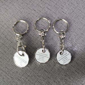 P019 mønt nøglering