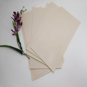 Høj kvalitet 0,5 mm abrikosfarve stift PET-plast polyesterplade til møbler