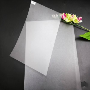 Høj kvalitet 0,5 mm frostet plastik PET tyndt ark til udskrivning af visitkort eller beklædningskoder