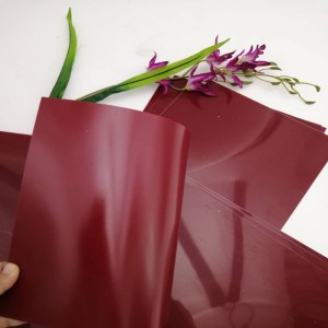 Varmt salg 350 mikron Old Rose Polyester PET-plastfolie til dekoration af vægpaneler