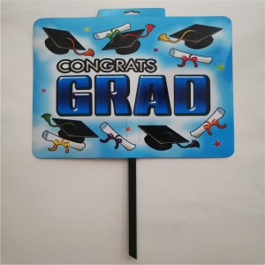 Brugerdefineret tryk Udendørs brug Gardsskilt Plastik Feriedekorationer