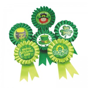 Kina Producent Round Ribbon Badge Plastic Pin badge Fashion Award til fødselsdagsfest