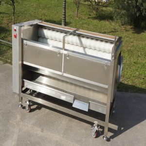 Ny type QX-818 Fruit Cleaner / Fruit Peeling Machine / Fruit Brush Cleaning Peeling Machine