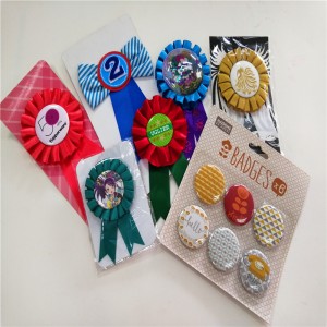 Kina fabrik blikplade knap Metal pin badge med farverigt logo badge