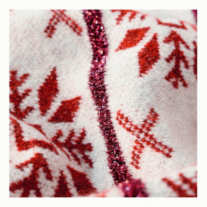 Ny ankomst Nyt løst blad Jacquard Topper Strikket Sweater Pullover til damer