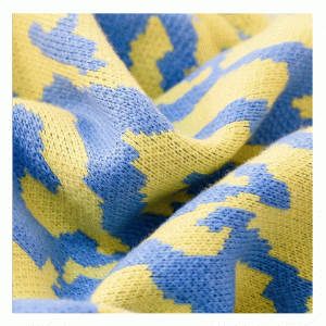 Plus størrelse Lang krop Angora Uld Bølge Jacquard Tykk varm strik Sweaterekjole