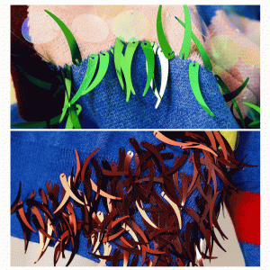 Brugerdefineret design Håndlavet sy pailletter kvinder strik sweater