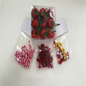 Juletilbehør Red Walking Stick Dekoration til fest