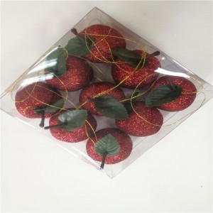 Juletilbehør Red Walking Stick Dekoration til fest