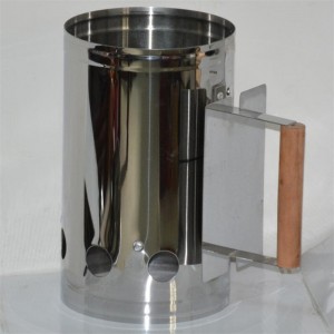 Rustfrit stål BBQ trækul skorsten starter