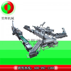 Stor skala pommes frites produktionslinje