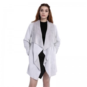 Voksne flanell Fleece frakker Kvinder Fleece cardigan Kvinder varme jakker