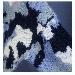 2019 ny efterår vinter koreansk stil løs kontrastfarve sweater shirt