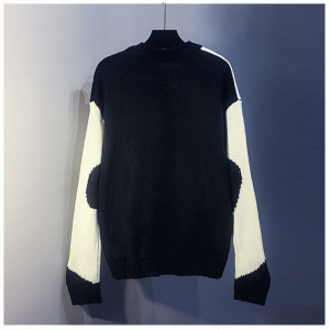 2019 ny vinter efterår mælk ko jacquard tykt garn løs pullover sweater shirt