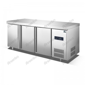 Luksusdesign undercounter fryser arbejdsbord af høj kvalitet kommercielt køkkenudstyr