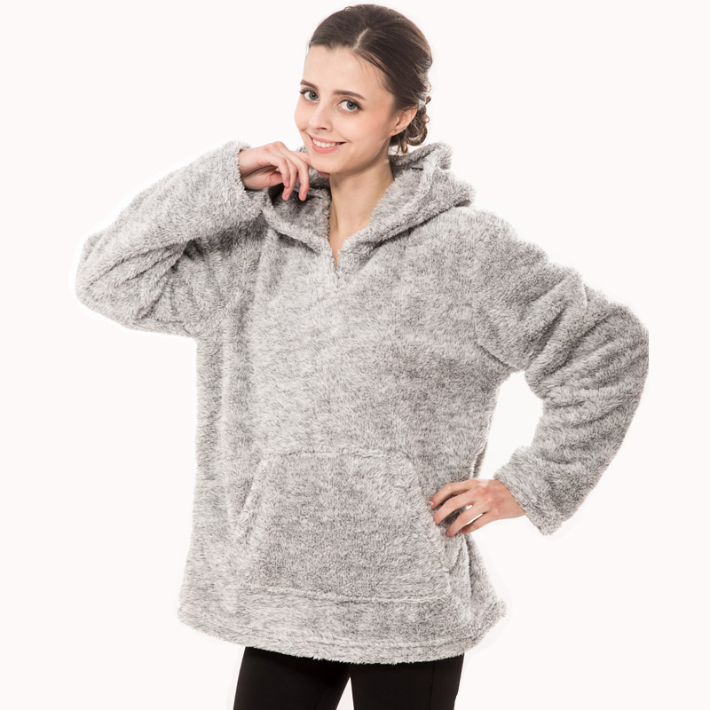 Kvinder snuggle Fleece Cationic Animal Hooded Sweatshirt