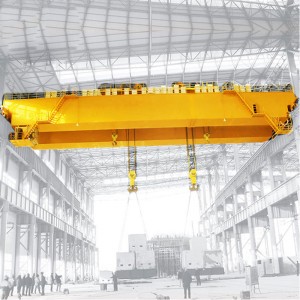 Dobbelt bjælke overheadkran med dobbelt vogn