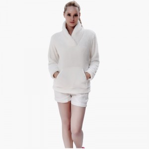 Kvinder snuggle Fleece Cream Sweatshirt