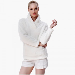Kvinder snuggle Fleece Cream Sweatshirt