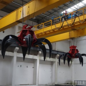 Dobbelt bjælke overhead kran med grab