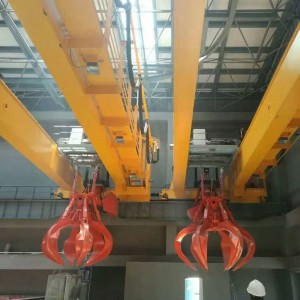 Dobbelt bjælke overhead kran med grab