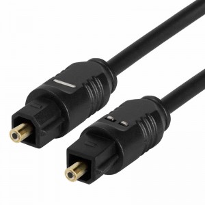 TosLink-kabel - Digital optisk lydkabel - SPDIF Dolby Digital DTS Surround Sound Bar-ledning - Toslink optisk kabel til hjemmebiograf