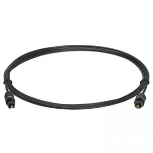 TosLink-kabel - Digital optisk lydkabel - SPDIF Dolby Digital DTS Surround Sound Bar-ledning - Toslink optisk kabel til hjemmebiograf