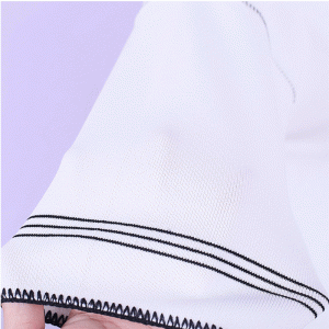 Dame V-hals Halværmet Slash Hem Strikket tynd Sommertrøje Pullover