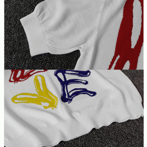 2018 Custom Jacquard LOVE Font Kortærmet Sommer Pullover Sweater