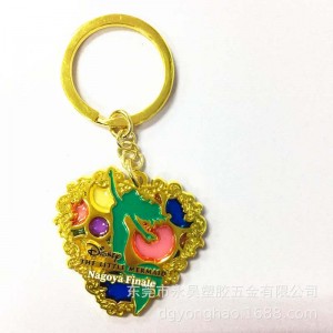 P063 hjerte nøglekæde gelé maling