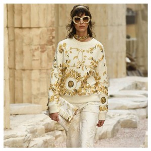 Brugerdefineret design Blomsterbroderi Dame Tøj Uld Sweater Pullover