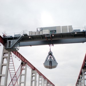 Dobbelt bjælke overhead kran med grab