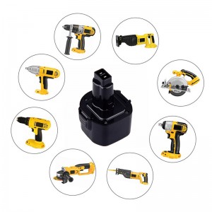 DE9062, DW9061, DW9062 Dewalt udskiftningsbatterier 9,6V 3000 mAh Ni-Mh batteripakke