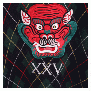 Varmt Dragon Face lappearbejde Vintertykke computerstrikkede trøjer Pullover