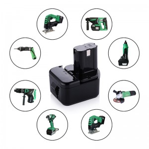 EB1215, EB1214S, EB1220HS Ni-Cd 2000mAh 12V udskiftning, trådløst borebatteri