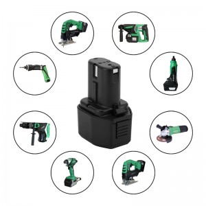 EB7S, FEB7S, EB712 Ni-Cd 1700mAh 7.2V udskiftningsbatterier til Hitach Bor