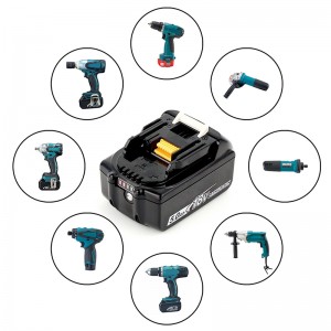 BL1815, BL1820, BL1825 18V 5000mAh Li-ion udskiftning, trådløs batteribor