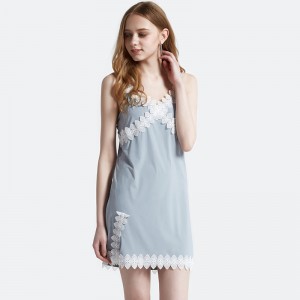 Kvinder satin blonder kjole