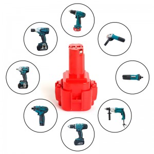 Ni-Cd 9.6V 2000mAh genopladeligt udskiftningsbatteri til Makita DA392DZ, ML903 Drill