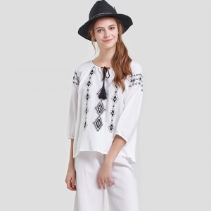 Kvinder trykt hør pyjamas sæt