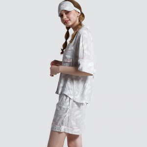 Kvinder Printed Viscose Short Pant Pyjamas sæt