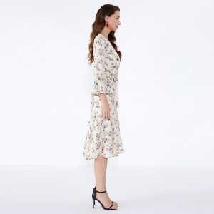 Blomster Kontorstøj til kvinder Dame Casual Kjoler JCGJ190315070