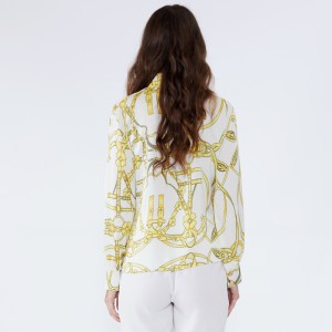 Top 100 sælgere Stand Collar Cleavage Elegant Woman Sexy Tops