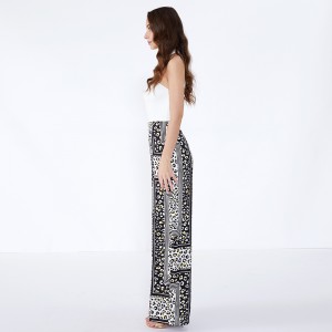 Kvinder bukser stribet plet moderne afslappet brugerdefinerede Palazzo bukser