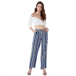 2019 Kvinder fancy New Design Stripe Girls Fashion Pant