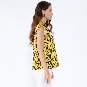 Marmor Print Halter Off Shoulder Kvinder Sexet vest toppe SI5118