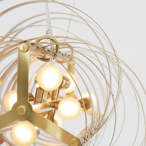 Moderne Uregelmæssig Personlighed Round Home Hotel LED Lysekrone Km2139